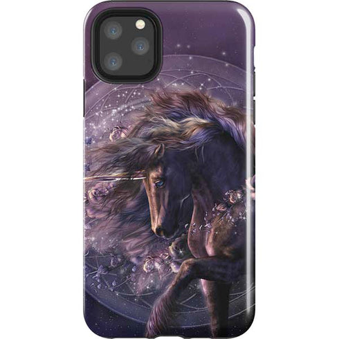 Black Rose Unicorn by Laurie Prindle iPhone Cases